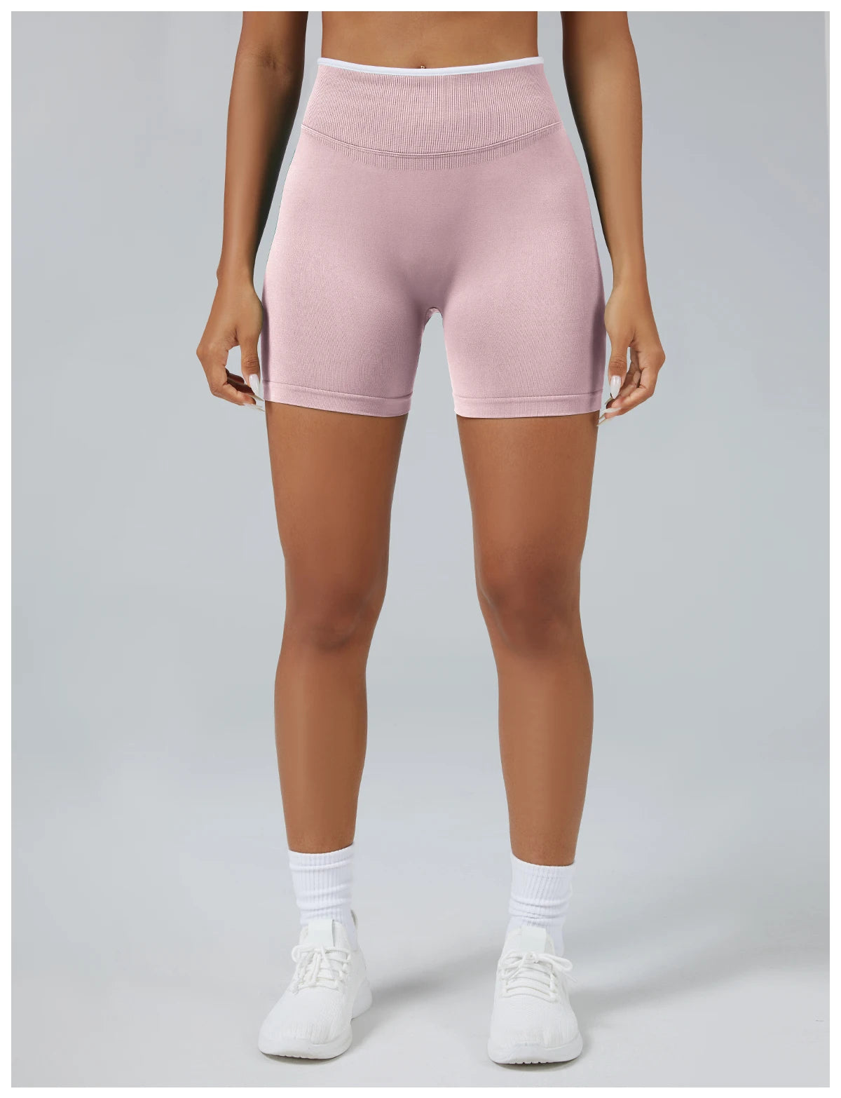 Pantalon Corto tiro Alto Sin Costuras Pantalon Corto tiro Alto Sin Costuras