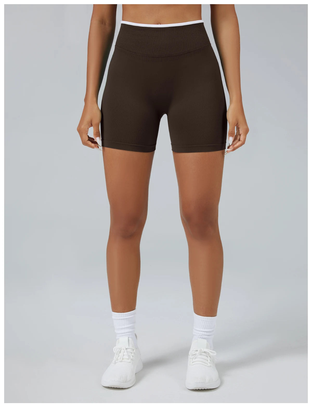 Pantalon Corto tiro Alto Sin Costuras Pantalon Corto tiro Alto Sin Costuras