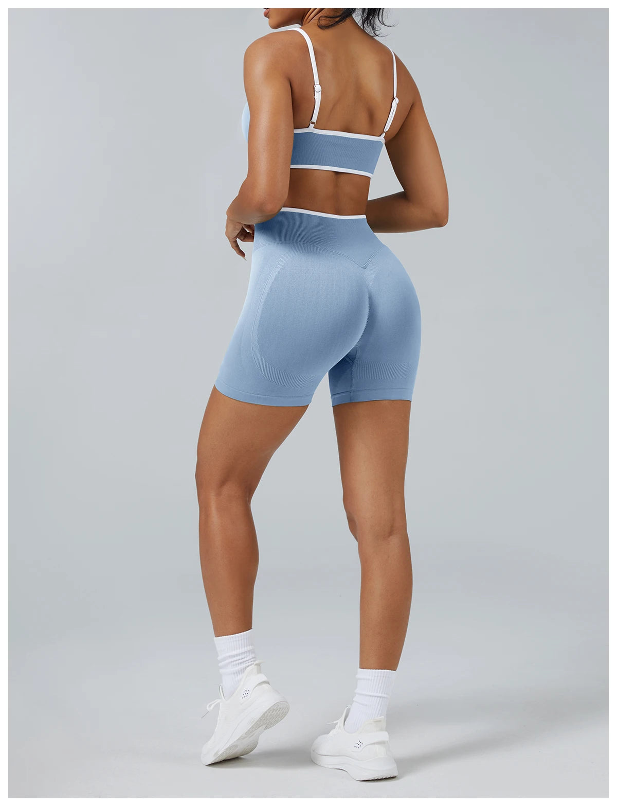 Pantalon Corto tiro Alto Sin Costuras Pantalon Corto tiro Alto Sin Costuras