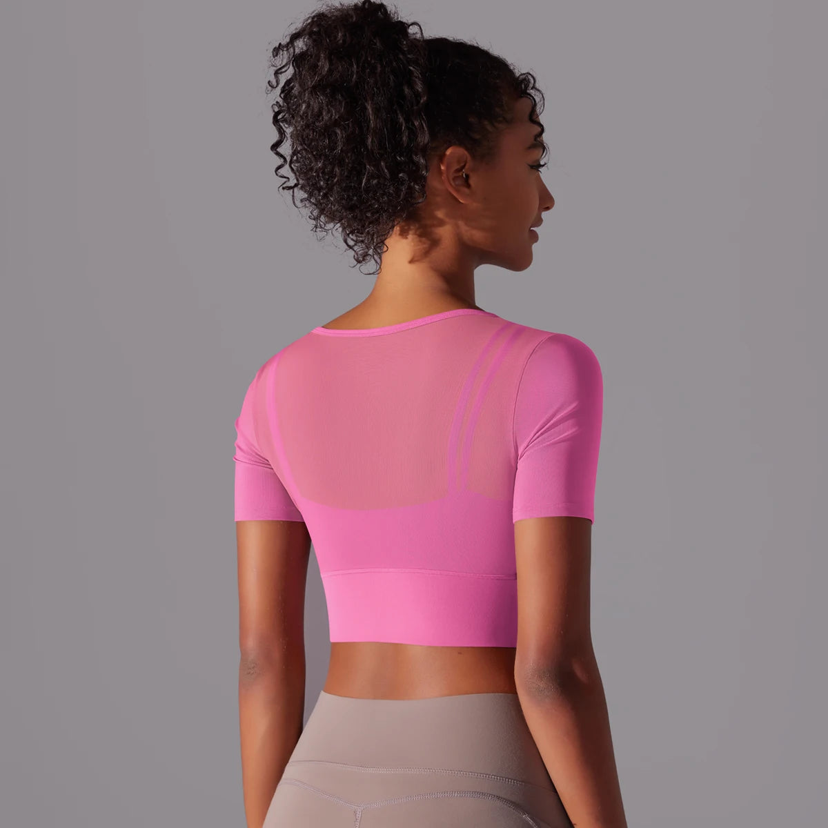 Top Yoga de Manga Corta Top Yoga de Manga Corta