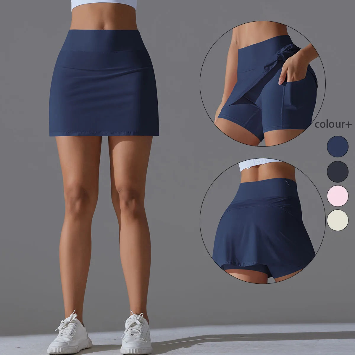 Falda Yoga Básica con Short Interno Falda Yoga Básica con Short Interno