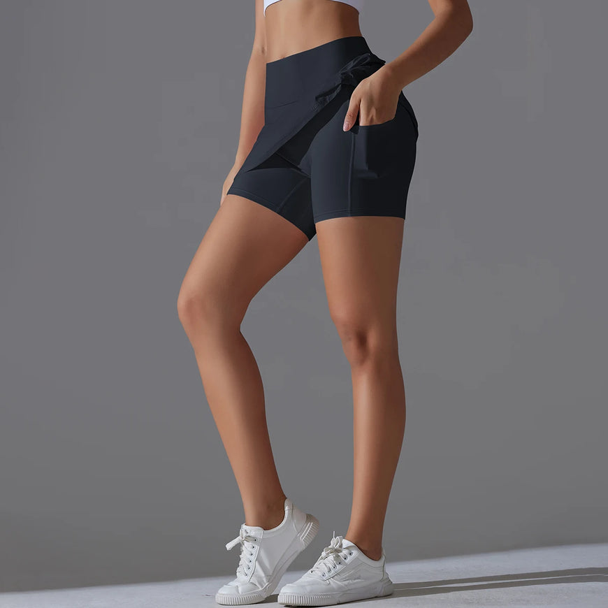 Falda Yoga Básica con Short Interno