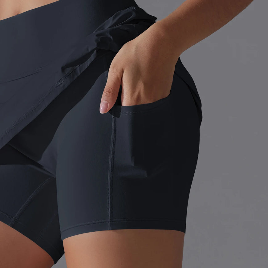 Falda Yoga Básica con Short Interno